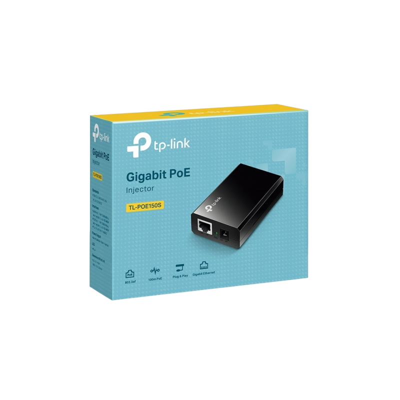PoE Single port PoE supplier Adapter, PoE150S, IEEE 802.3af compliant, plastic case