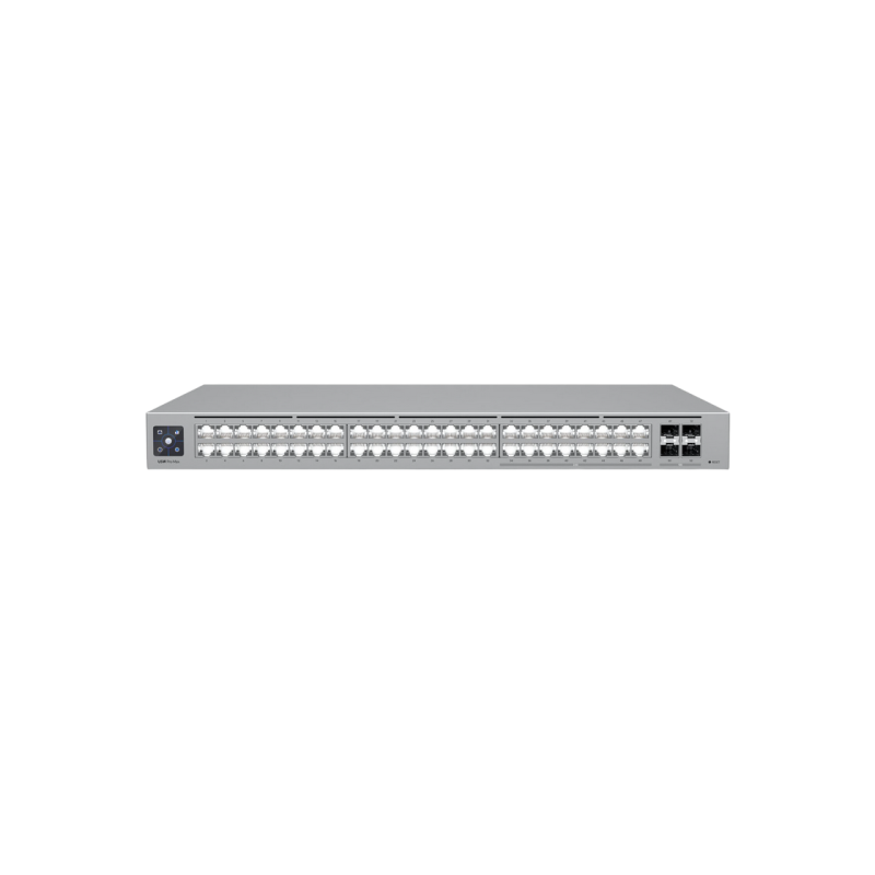48-Port 2.5G Layer 3 Managed PoE++ Switch Ubiquiti "USW-Pro-Max-48-POE", 8x2.5G PoE, 8x2.5G PoE++,