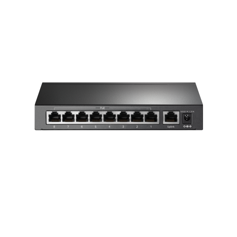 9-портовый 10/100M PoE-коммутатор TP-Link, TL-SF1009P, 8 портов PoE, бюджетный 65 Вт, стальной корпус