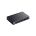 .8-port 10/100/1000Mbps POE, TP-LINK "LS108GP", with 8-Port PoE, 62W Budget, Auto Recovery, Metal