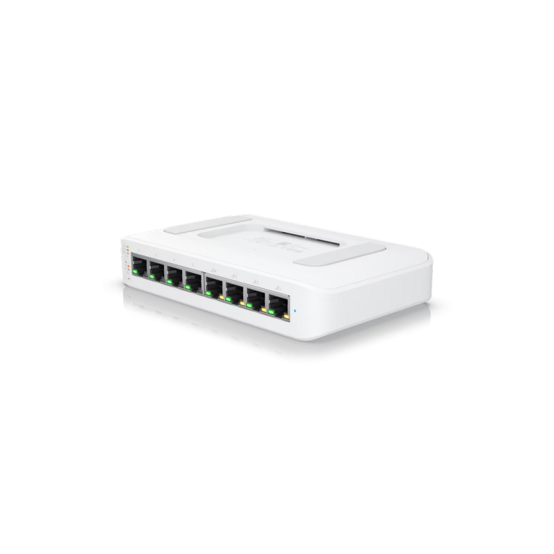.8-port 10/100/1000Mbps Layer 2 Managed Ubiquiti PoE+ Switch, USW-Lite-8-POE, 8xPoE Ports, 52W budget