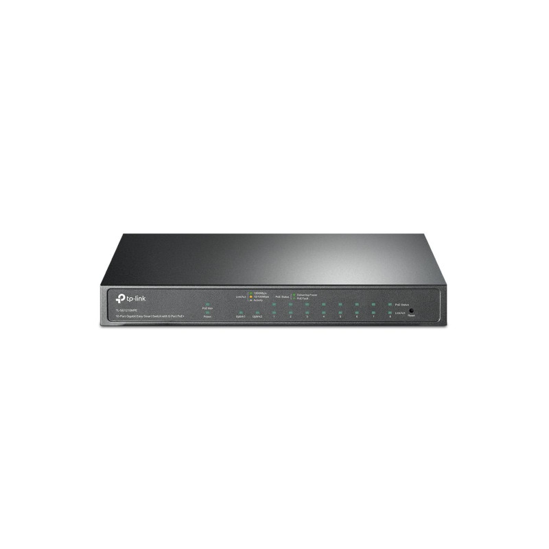 10-портовый 10/100/1000 Мбит/с POE+ Easy Smart Switch TP-LINK "TL-SG1210MPE", бюджетный 123 Вт, SFP, стальной корпус