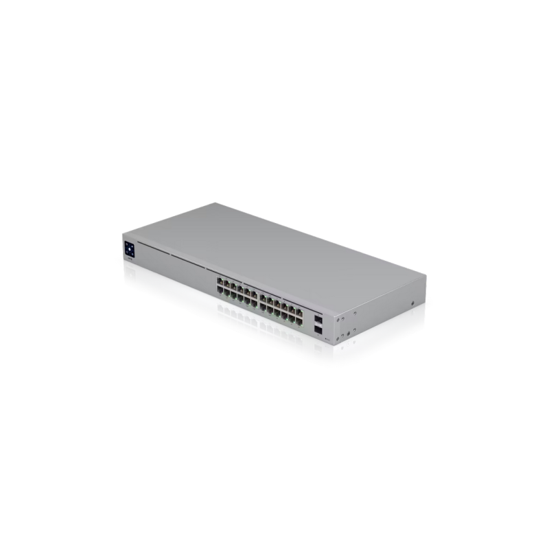 24-Port Gigabit Layer 2 Managed PoE+ Switch Ubiquiti Standart "USW-24-POE", 16xGbE PoE+, 8xGbE, 2xSFP,