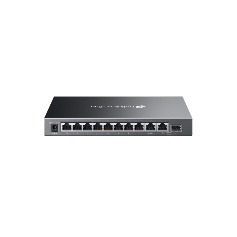 .8-портовый 10/100/1000 Мбит/с POE+ легко управляемый коммутатор TP-LINK "ES210GMP", 8xPoE портов, 1xGbE, 1xSFP/RJ45 Combo