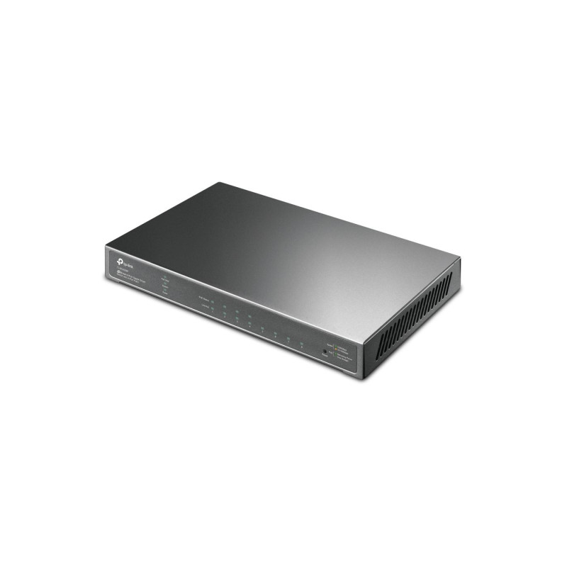 8-портовый гигабитный интеллектуальный PoE-коммутатор, TP-LINK "TL-SG2008P", 4 порта PoE, бюджет 62 Вт