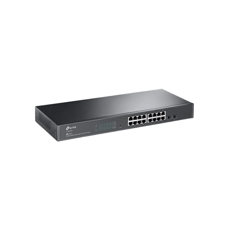16-портовый гигабитный интеллектуальный POE+ коммутатор TP-LINK "TL-SG2218P", 2xSFP 1Gbit, бюджет 150 Вт