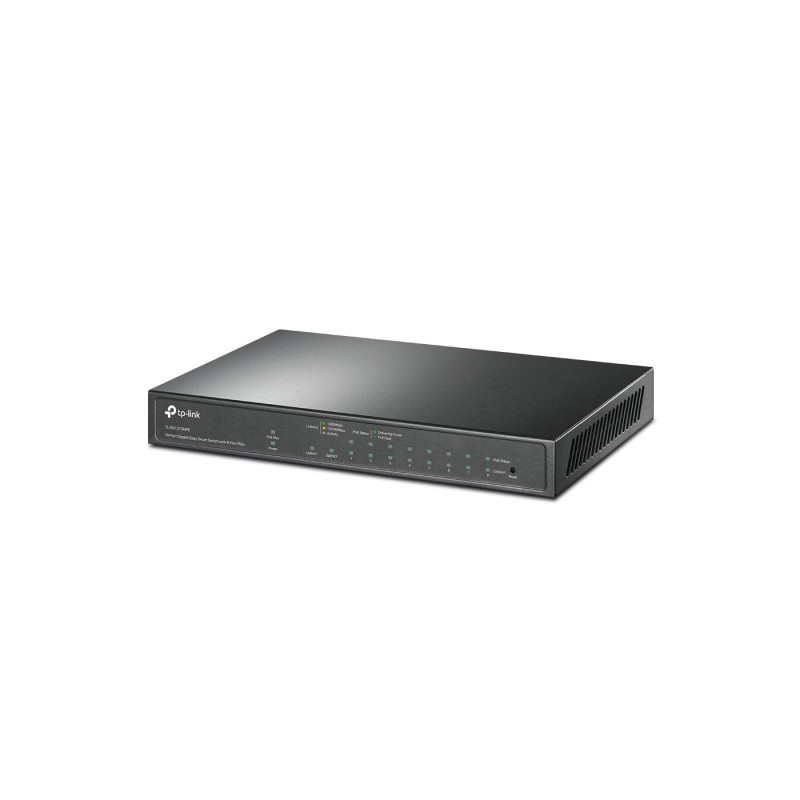 10-портовый 10/100/1000 Мбит/с POE+ Easy Smart Switch TP-LINK "TL-SG1210MPE", бюджетный 123 Вт, SFP, стальной корпус