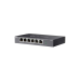 .6-портовый 10/100M TP-LINK PoE+ коммутатор, DS106P, с 4 портами PoE, бюджет 67 Вт, автовосстановление, стальной корпус