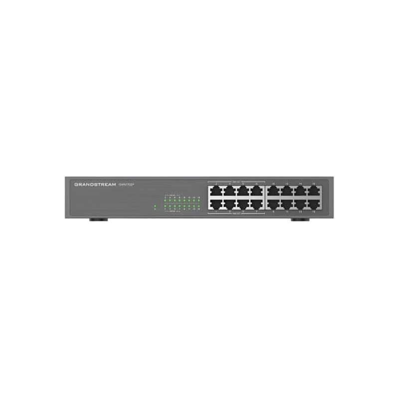 16-портовый гигабитный коммутатор Grandstream PoE+, GWN7702P, 8 портов PoE, бюджет 138 Вт, монтаж в стойку