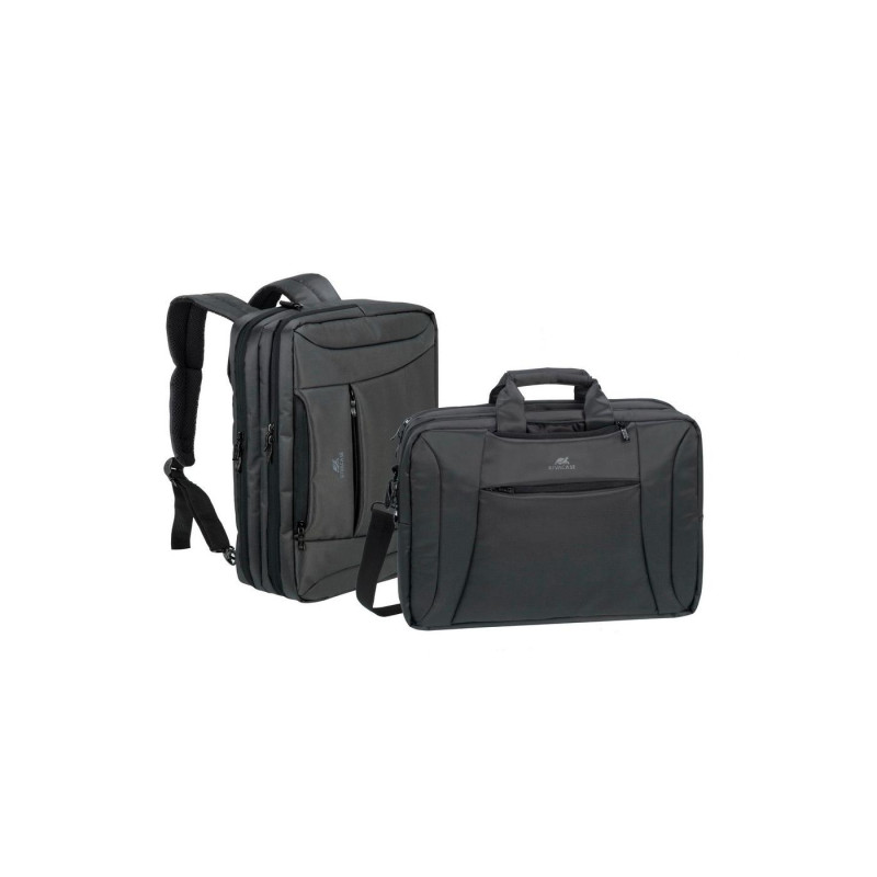 16"/15" NB bag/Backpack - RivaCase 8290 Black Laptop Convertible