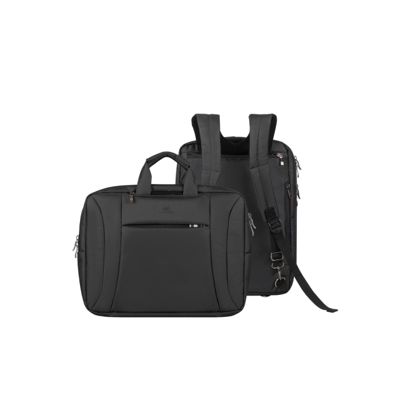 16"/15" NB bag/Backpack - RivaCase 8290 Black Laptop Convertible