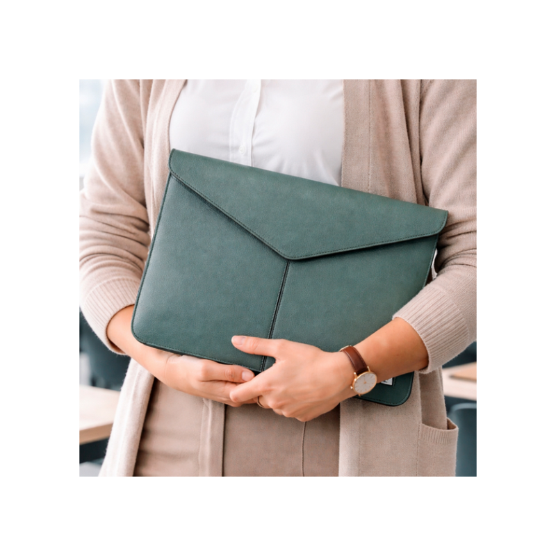 Ultrabook sleeve Baggins, Magnet, Real leather for 13-14", Menthol