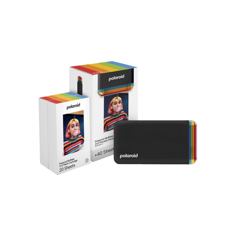 Imprimanta de film Polaroid Hi-Print 2x3 Generation 2 E-Box,Black