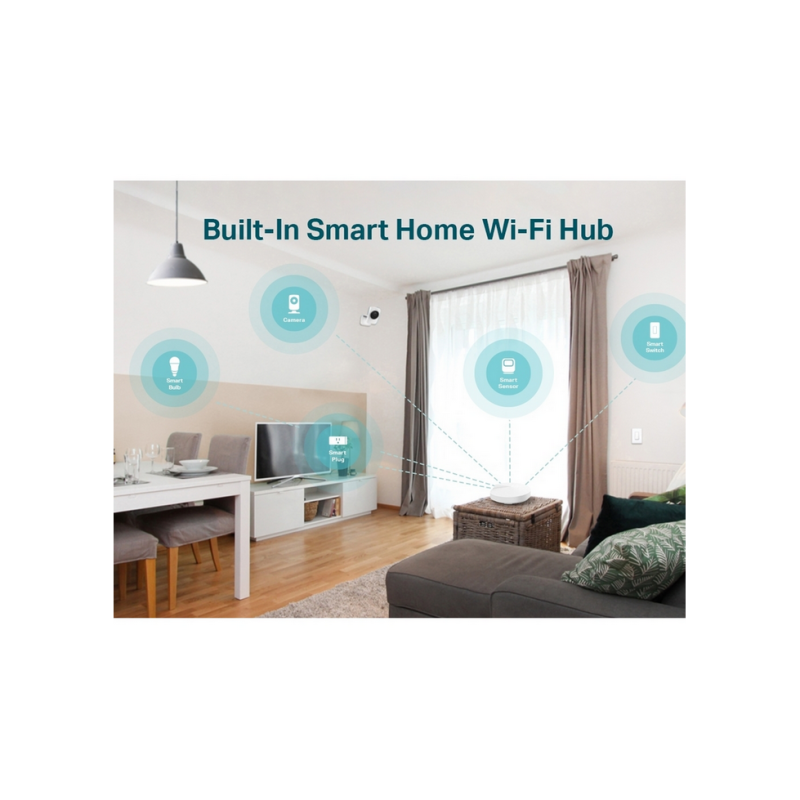 Whole-Home Mesh Dual Band Wi-Fi AC System TP-LINK, "Deco M5(1-pack)", 1300Mbps, MU-MIMO, Gbit, BT