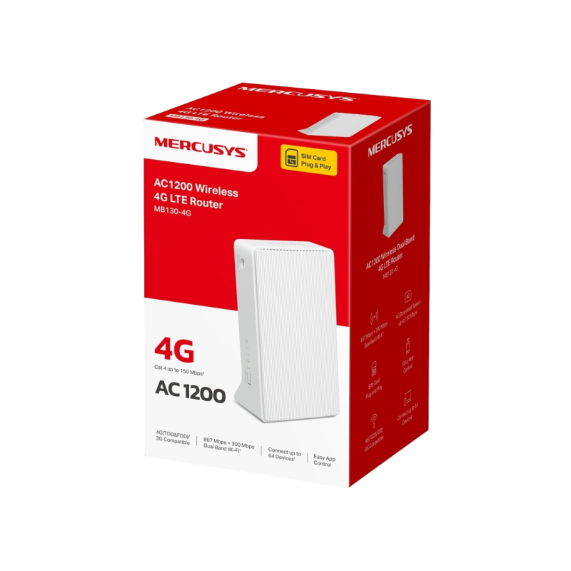 Роутер Mercusys MB130-4G