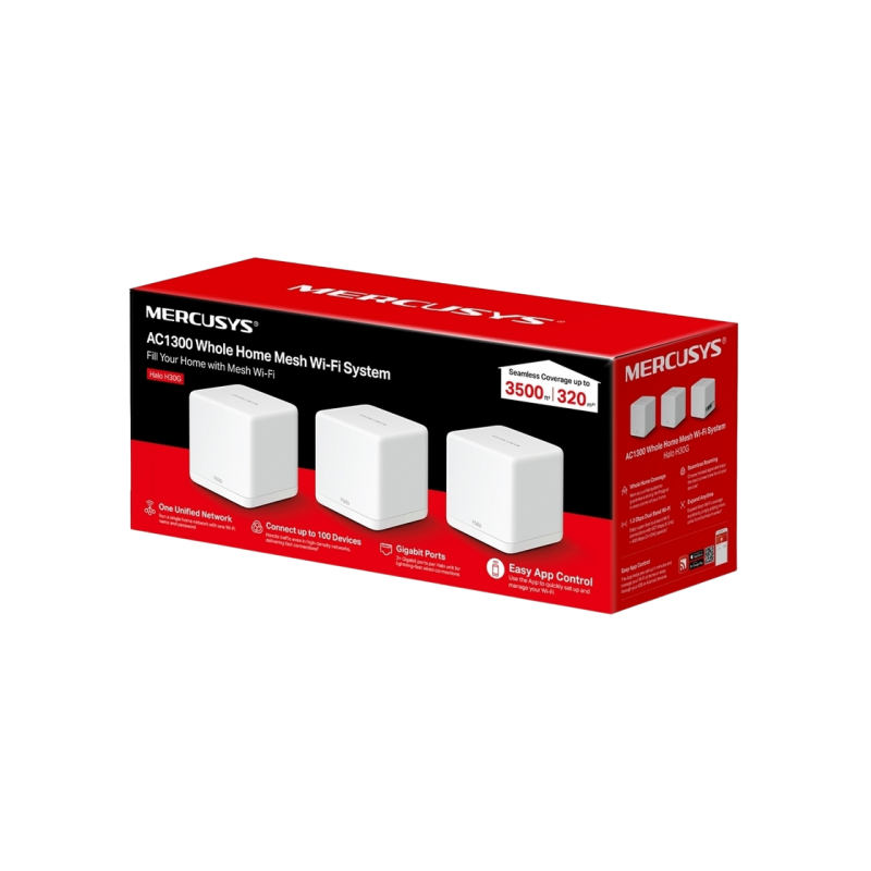 Маршрутизатор Mercusys Halo H30G (3 шт.)