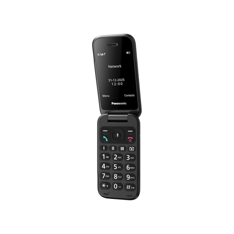 Mobile Phone KX-TF600 Panasonic 4G Black Clam Shell