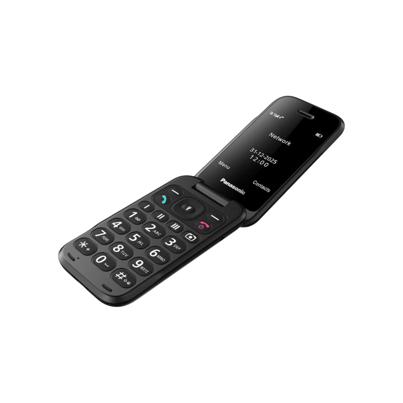 Mobile Phone KX-TF600 Panasonic 4G Black Clam Shell