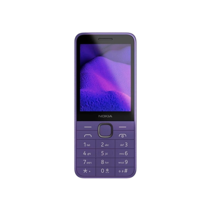 Nokia 235 (2024), 4G, дисплей 2,8", две SIM-карты, фиолетовый