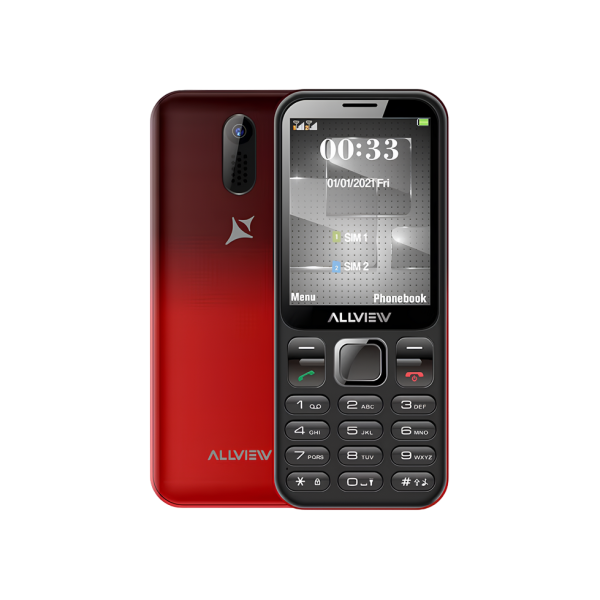 Мобильный телефон Allview M20 LUNA красный/черный