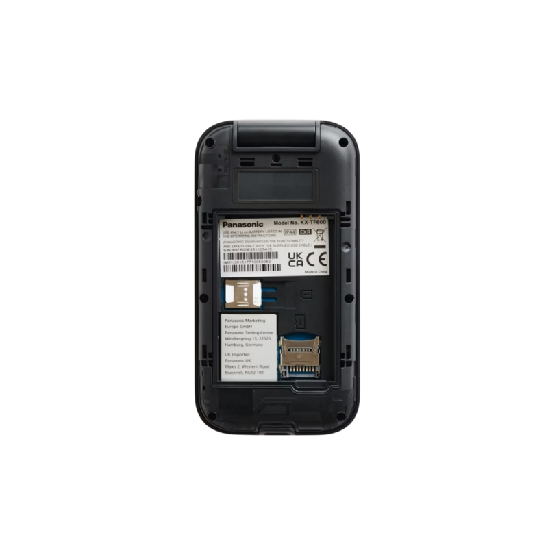 Mobile Phone KX-TF600 Panasonic 4G Black Clam Shell