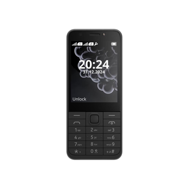 230 (2024), display 2.8", Dual SIM, Black