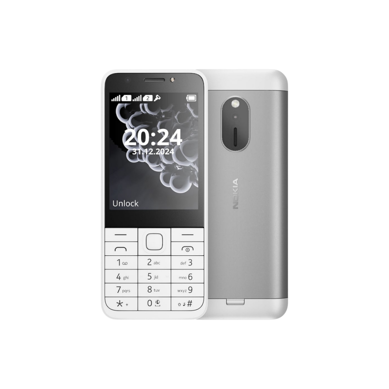 230 (2024), display 2.8", Dual SIM, White