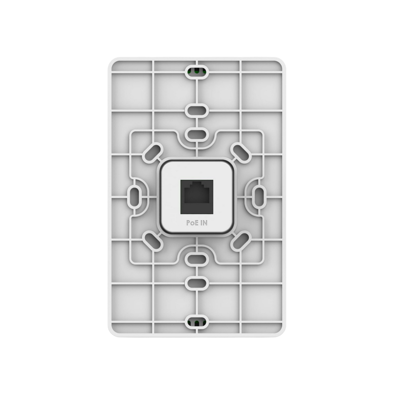 Wi-Fi 6 In-Wall Dual Band Access Point Grandstream "GWN7661" 1,77Gbps, OFDMA, 1xGbE IN, 3xGbE OUT (2xPoE