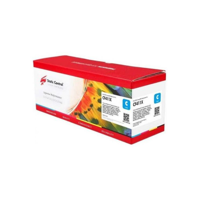 Картридж для HP CF411X/CRG046H, совместимый, голубой