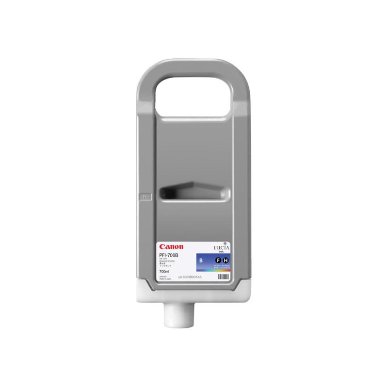 Чернильный картридж Canon PFI-706 Blue, 700 мл для серий iPF84xx и iPF94xx