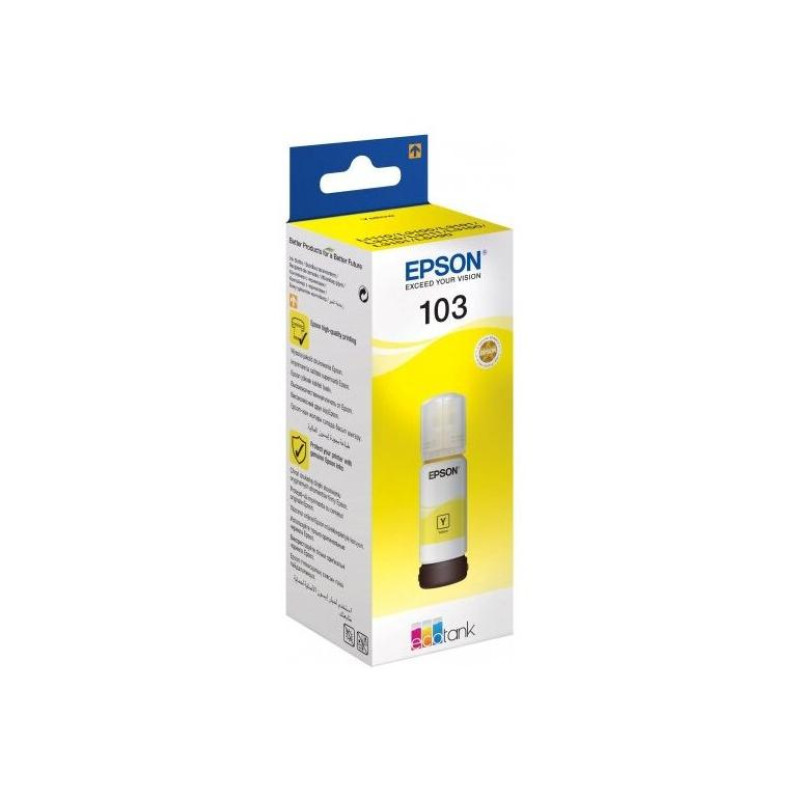 Чернила Барва для Epson 103 Y, Желтые