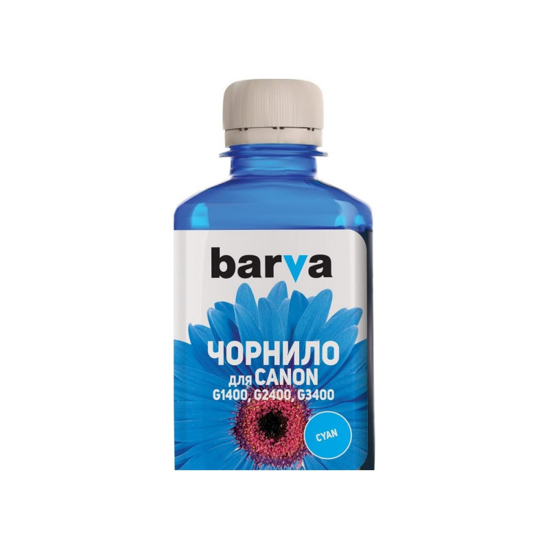 Чернила Barva для серии G Canon Cyan (GI-490 C) 180гр (G490-504)