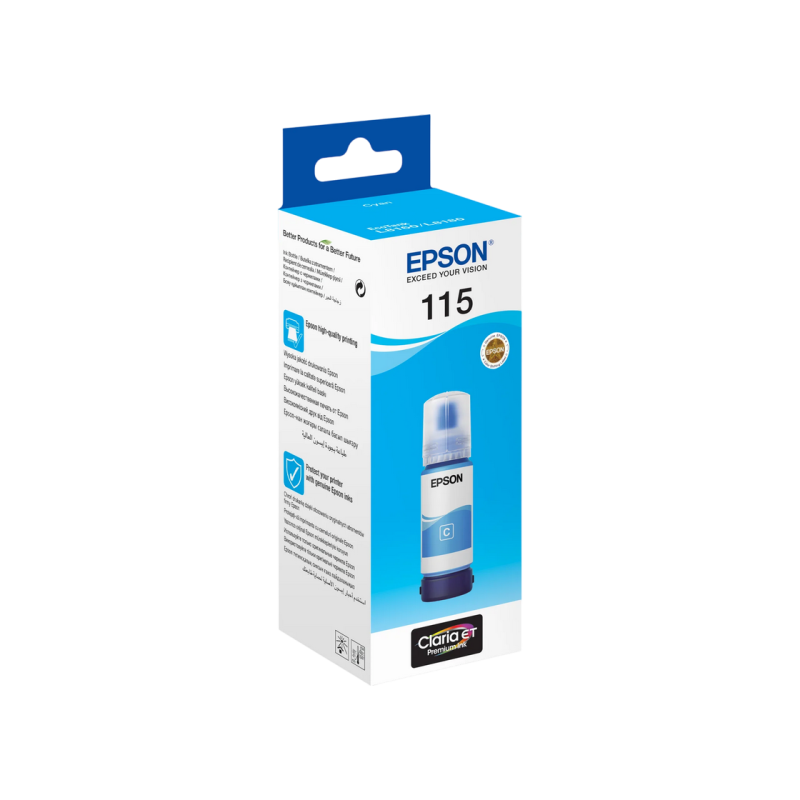 Чернила Epson C13T07D24A, 115 EcoTank Ink Bottle, голубые