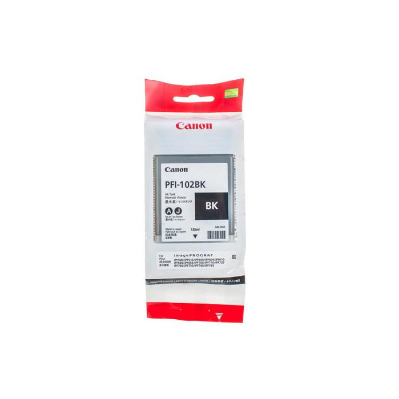 Картридж Canon PFI-102 Bk, Черный