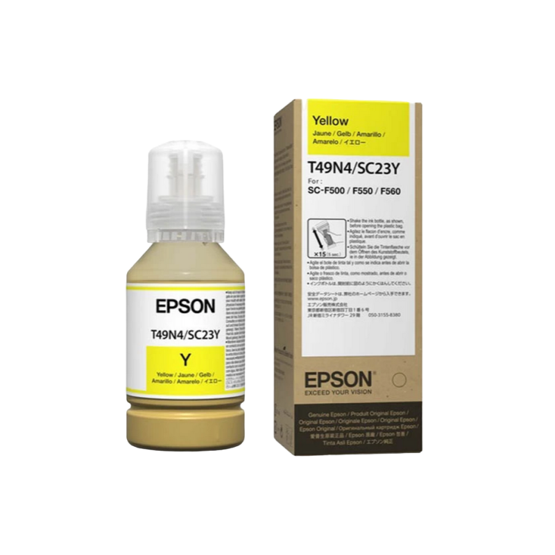 Чернильный картридж Epson T49N400, DyeSublimation желтый