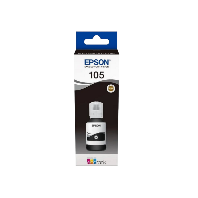Cartus cu cerneala Epson C13T00Q140, 105 EcoTank, Black