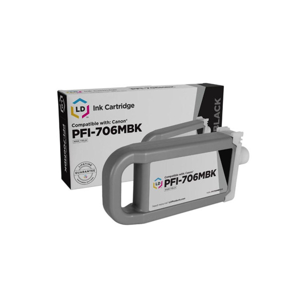 Чернильный картридж Canon PFI-706 матово-черный