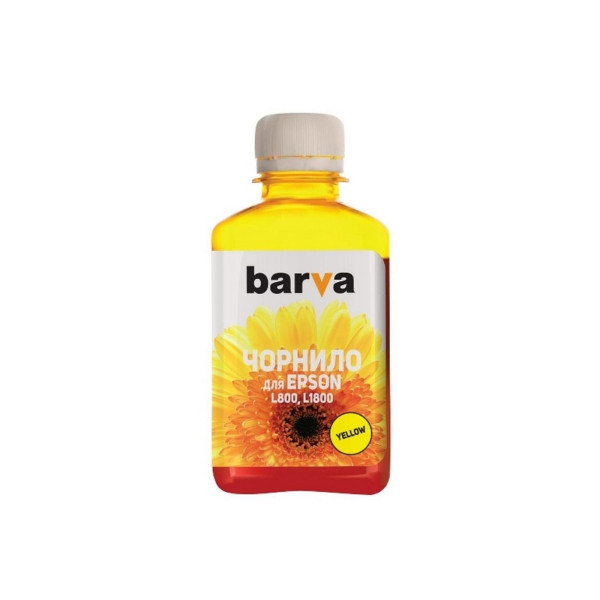 Чернила Barva для Epson L800/810/850/1800 (T6734) желтые 180 гр совместимые