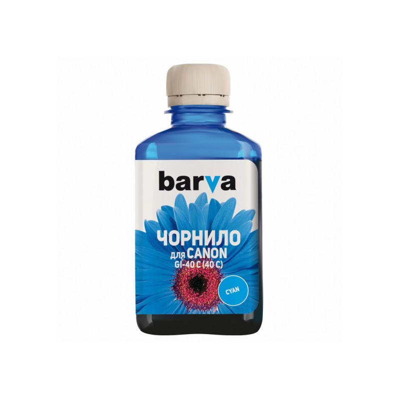 Чернила Barva для серии G Canon Cyan (GI-40 C) 180гр (CGI40-748)