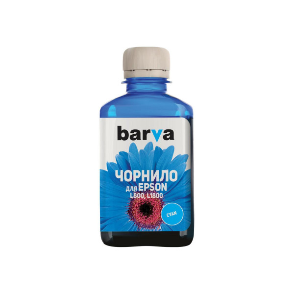 Чернила Barva для Epson L800/810/850/1800 (T6732) голубые 180 гр совместимые