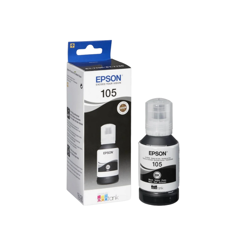 Cartus cu cerneala Epson C13T00Q140, 105 EcoTank, Black