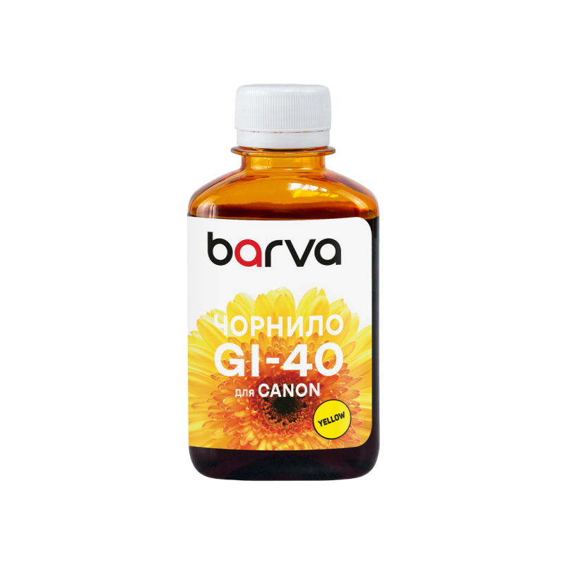 Чернила Barva для серии G Canon Yellow (GI-40 Y) 180гр (CGI40-750