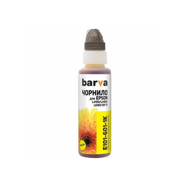 Чернила Barva для Epson 101 Y, 100гр, Onekey Compatible, Желтые