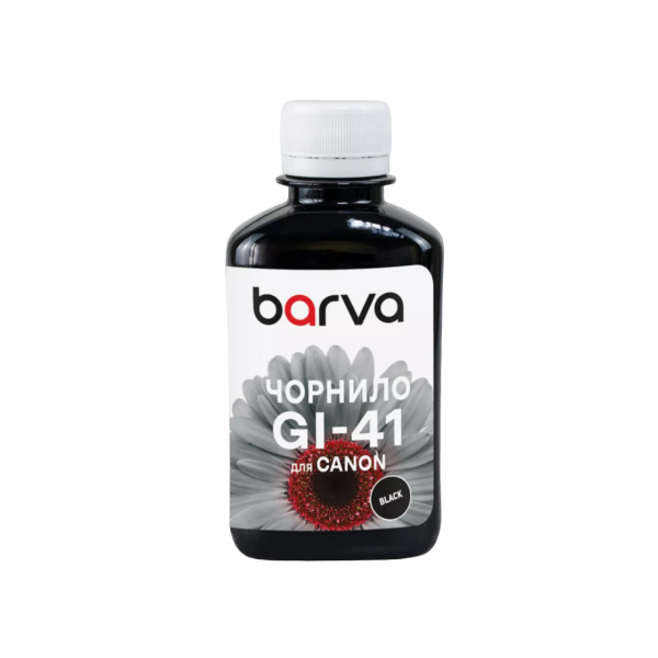 Чернила Барва для Canon G серии черные (GI-41 BK)