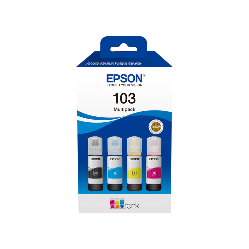 Ink Epson C13T00S64A, 103 EcoTank 4-Colour Multipack ink bottle