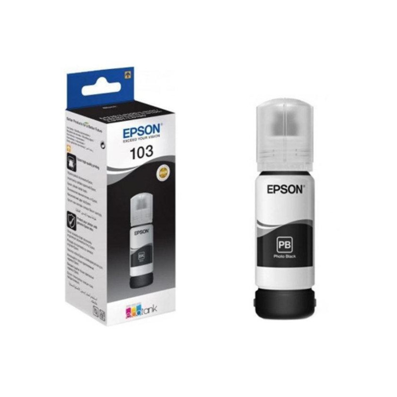 Картридж с чернилами Epson T00S14A, 103 EcoTank, Black Bottle