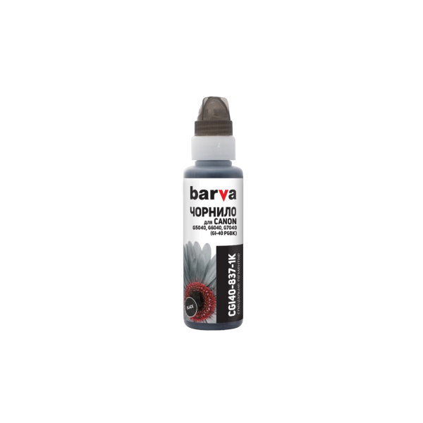 Чернила Barva для G серии Canon черные (GI-40 BK) 100гр OneKey (CGI40-837