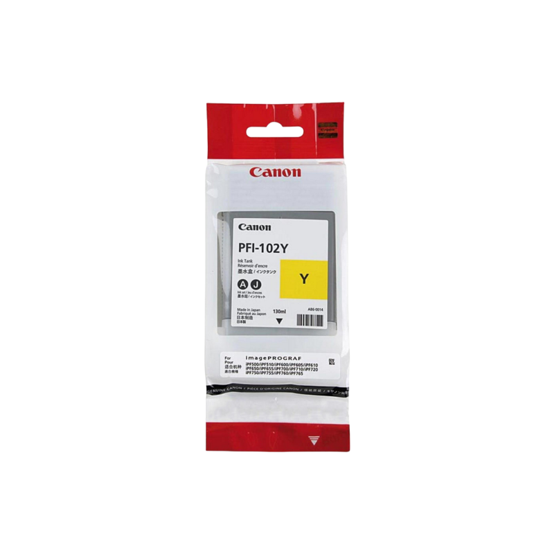 Картридж Canon PFI-102 Y, Желтый