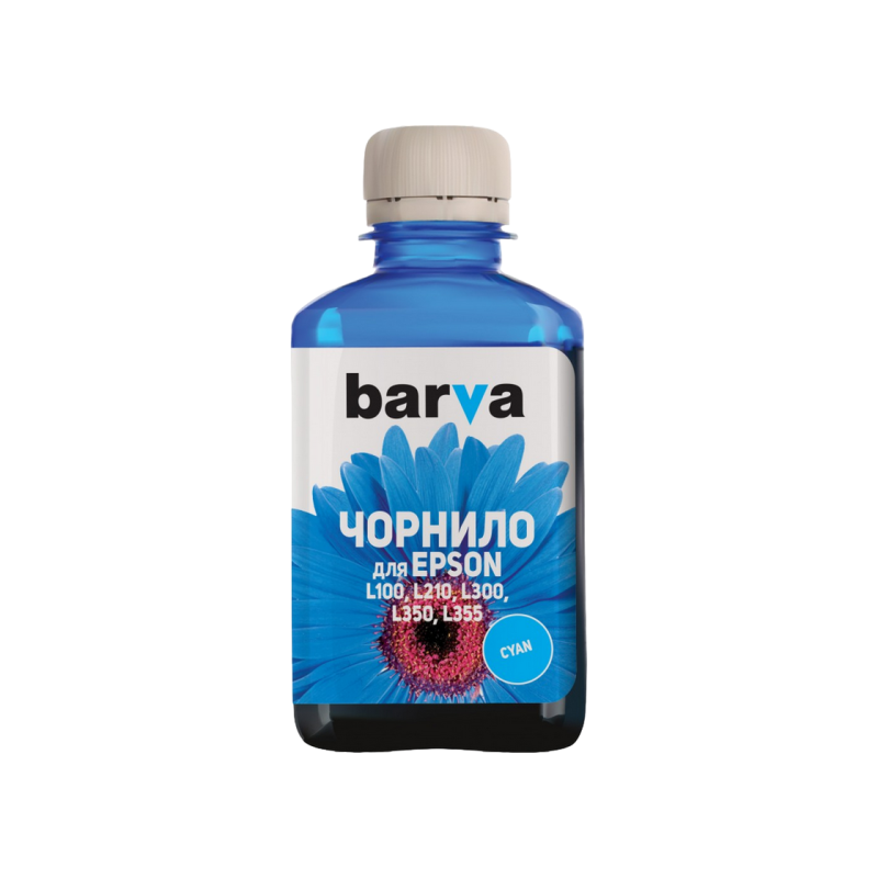 Чернила Barva для Epson L100 голубые 180гр совместимые