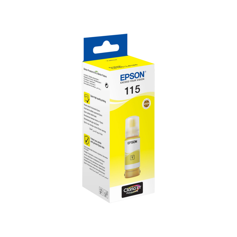 Ink Epson C13T07D44A, 115 EcoTank Ink Bottle, Yellow